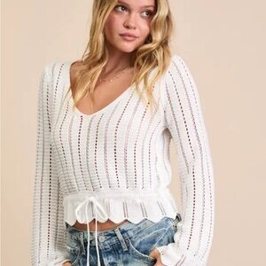 Lulus White Knit Women's Top